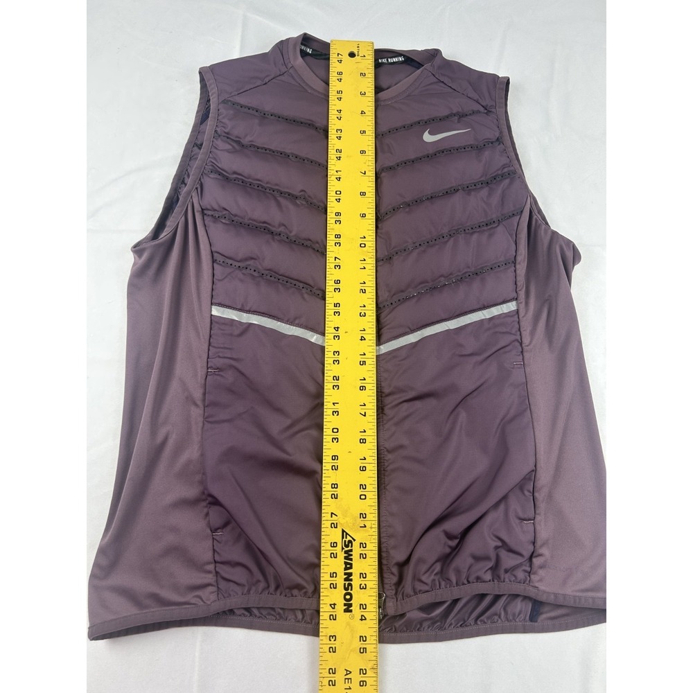 Nike Running Lightweight Insulated Jacket in mauve. Quilted full Zip XL - Picture 10 of 10